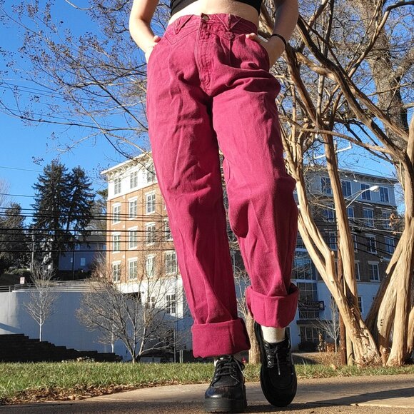 ❝ Rocky Mountain Clothing vintage 80s maroon jeans ⋯🥀 ❞